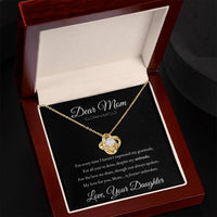 Load image into Gallery viewer, For Mom - Unbroken Love - Love Knot Necklace (Yellow &amp; White Gold Variants)
