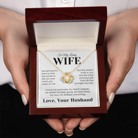 Load image into Gallery viewer, Gift For Wife - Hearts Keeper (White) -Infinity Knot Necklace
