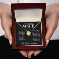 Load image into Gallery viewer, Gift-For Wife - Love You Even More - Infinity Knot Necklace V0005
