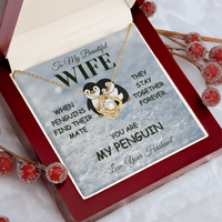 Load image into Gallery viewer, Gift For Wife &quot; You Are My Penguin&quot; Infinity Knot Necklace
