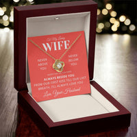 Load image into Gallery viewer, Gift For Wife - Beside you-First Kiss - Love Knot Necklace
