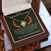Load image into Gallery viewer, Gift For Wife - The Doe That Stole My Heart - Infinity Knot Necklace
