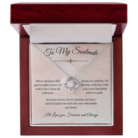 Load image into Gallery viewer, To My Soulmate-The One Who Holds my Heart-Love Knot Necklace

