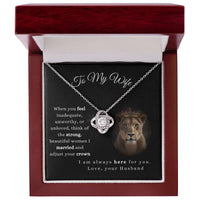 Load image into Gallery viewer, To My Wife-Always here for you- Love Knot Necklace
