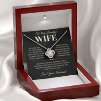 Load image into Gallery viewer, Gift For Wife " Hold This Close To Feel My Love" Infinity Knot Necklace
