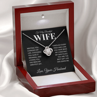 Load image into Gallery viewer, Gift For Wife - Best Gift Life has Given me - Infinity Knot Necklace
