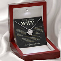 Load image into Gallery viewer, Gift For Wife  "My Today And My Tomorrow" Infinity Knot Necklace
