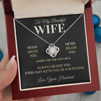 Load image into Gallery viewer, Gift For Wife "Always Beside You" Infinity Knot Necklace

