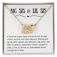 Load image into Gallery viewer, For Sister- Hearts in Unity- Interlocking Hearts Necklace (NB)
