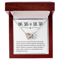 Load image into Gallery viewer, For Sister- Hearts in Unity- Interlocking Hearts Necklace (NB)
