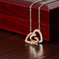 Load image into Gallery viewer, For Sister- Hearts in Unity- Interlocking Hearts Necklace (NB)
