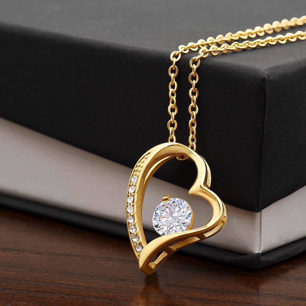For My Daughter Forever Love Heart Necklace Bard Jewelry
