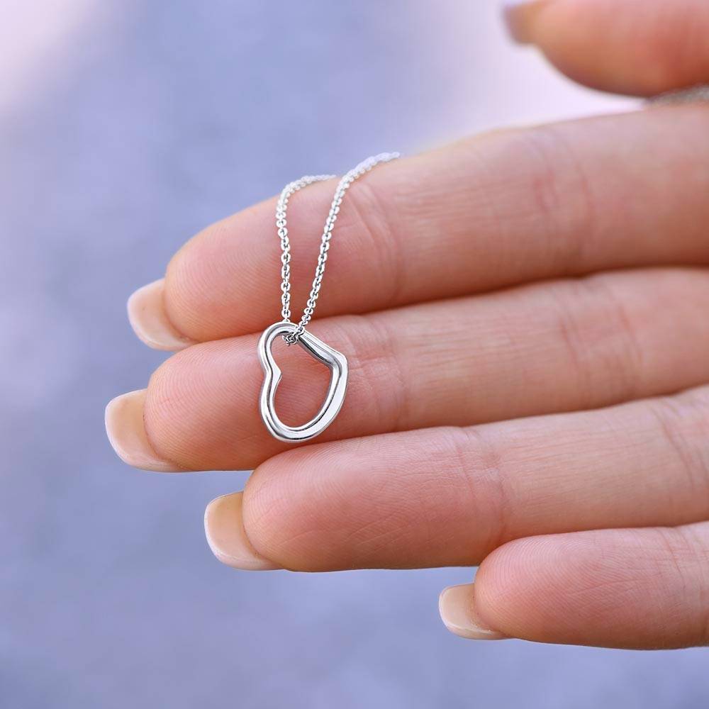 For My Wife - Delicate Heart Necklace