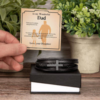 Load image into Gallery viewer, For My Dad - My First Protector - Cross Bracelet
