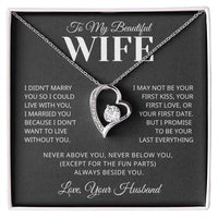 Load image into Gallery viewer, Gift For Wife - Always Beside you- Forever Love Necklace

