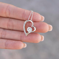 Load image into Gallery viewer, Gift For Wife "Every Day With You is a Blessing" Heart Necklace
