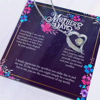 Load image into Gallery viewer, For My Mom- Appreciate the Sacrifices- Forever Love Necklace
