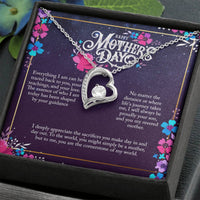 Load image into Gallery viewer, For My Mom- Appreciate the Sacrifices- Forever Love Necklace
