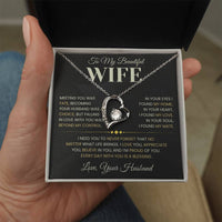 Load image into Gallery viewer, Gift For Wife "Every Day With You is a Blessing" Heart Necklace
