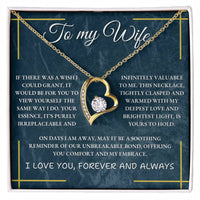 Load image into Gallery viewer, To My Wife- I Love you Forever and Always- Forever Love Heart Necklace
