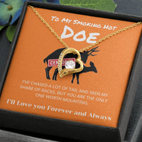 Load image into Gallery viewer, Gift For Your Soulmate - Only One Worth Mounting - Forever Love Necklace
