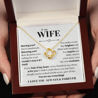 Load image into Gallery viewer, Gift For Wife - Every Beat of my Heart - Love Knot Necklace
