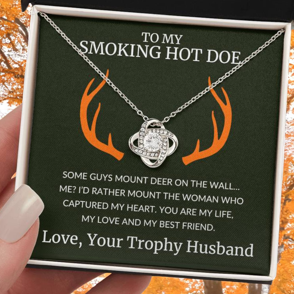 Gift For The Woman Who Captured Your Heart - Infinity Knot Necklace