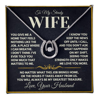 Load image into Gallery viewer, Gift For Wife - She Married a Cop - Bard Jewelry

