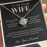 Load image into Gallery viewer, Lucky To Have You in My Life - Infinity Knot Necklace - Bard Jewelry
