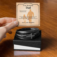 Load image into Gallery viewer, For My Dad - My First Protector - Cross Bracelet - Bard Jewelry
