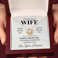 Load image into Gallery viewer, Gift For Wife - Beside you, Home - Love Knot Necklace - Bard Jewelry

