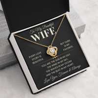 Load image into Gallery viewer, Gift For Wife "Our Love Story Is My Favorite" Infinity Knot Necklace - Bard Jewelry

