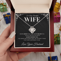Load image into Gallery viewer, Gift For Wife - Always Beside you: Best thing that ever happened to me - Infinity Knot Necklace - Bard Jewelry
