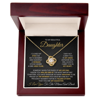 Load image into Gallery viewer, Gift For Daughter - Closed my Eyes for Just a Second - Infinity Knot Necklace - Bard Jewelry
