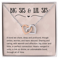 Load image into Gallery viewer, For Sister - Hearts in Unity - Interlocking Hearts Necklace - Bard Jewelry
