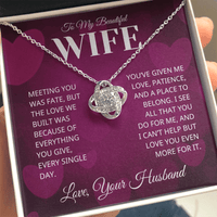 Load image into Gallery viewer, Gift For Wife - Love You Even More - Infinity Knot Necklace - Bard Jewelry
