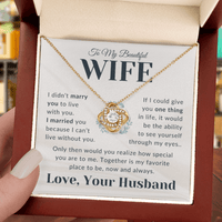Load image into Gallery viewer, Gift For Wife - Together is My Favorite Place to Be - Infintiy Knot Necklace - Bard Jewelry
