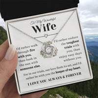 Load image into Gallery viewer, Keeper of My Heart Necklace - Love Knot Necklace - Bard Jewelry
