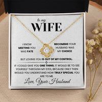Load image into Gallery viewer, Loving you was out of my control - Love Knot Necklace - Bard Jewelry
