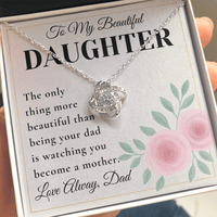 Load image into Gallery viewer, Gift For Daughter - Only Thing More Beautiful - Infinity Knot Necklace - Bard Jewelry
