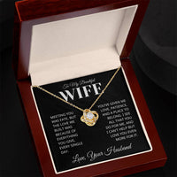 Load image into Gallery viewer, Gift - For Wife - Love You Even More - Infinity Knot Necklace V0007 - Bard Jewelry
