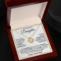 Load image into Gallery viewer, Gift For Daughter - Never Forget that I love you - Infintiy Knot Necklace - Bard Jewelry
