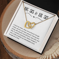 Load image into Gallery viewer, For Sister - Hearts in Unity - Interlocking Hearts Necklace (NB) - Bard Jewelry
