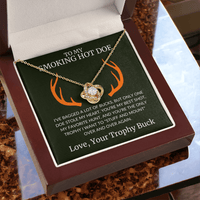 Load image into Gallery viewer, Gift For Wife - The Doe That Stole My Heart - Infinity Knot Necklace - Bard Jewelry

