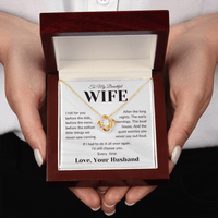 Load image into Gallery viewer, Gift For Wife - I Fell For You - Infinity Knot Necklace - Bard Jewelry
