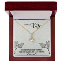 Load image into Gallery viewer, For My Wife - Never Be a Prisoner - Alluring Beauty Necklace (Yellow &amp; White Gold Variants) - Bard Jewelry
