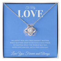 Load image into Gallery viewer, We Still Have Each Other - Love Knot Necklace - Bard Jewelry
