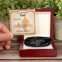 Load image into Gallery viewer, For My Dad - My First Protector - Cross Bracelet - Bard Jewelry
