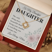 Load image into Gallery viewer, Gift For Daughter - Watching You Become One - Infinity Knot Necklace - Bard Jewelry
