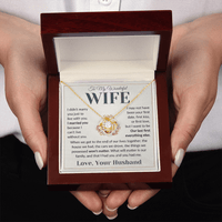 Load image into Gallery viewer, Gift For Wife - No Matter What Happens - Infinity Knot Necklace - Bard Jewelry
